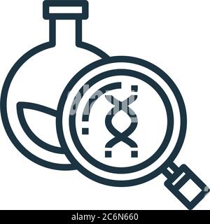 heredity vector icon. heredity editable stroke. heredity linear symbol for use on web and mobile apps, logo, print media. Thin line illustration. Vect Stock Vector