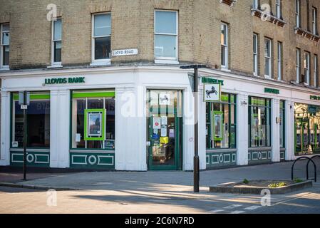 Shops on High Street North, East Ham, London Stock Photo