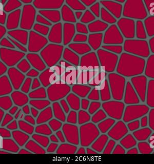 Abstract Red Cracked Paper Cut Background Stock Vector