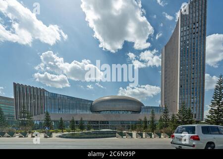 Mike Pompeo visits Addis Ababa, Ethiopia -  African Union Commission Headquarters Building ca. February 2020 Stock Photo