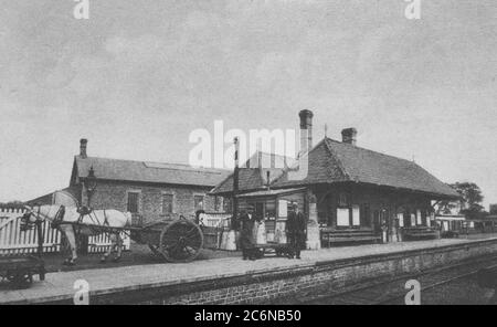 Faringdon railway station ca. 1920s or earlier Stock Photo