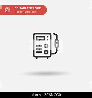 Welding Machine Simple vector icon. Illustration symbol design template for web mobile UI element. Perfect color modern pictogram on editable stroke. Stock Vector