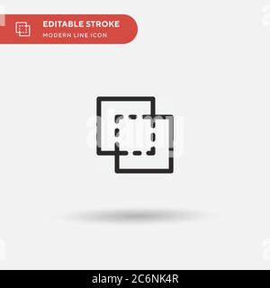 Merge Simple vector icon. Illustration symbol design template for web mobile UI element. Perfect color modern pictogram on editable stroke. Merge icon Stock Vector