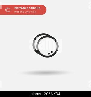 Crepe Simple vector icon. Illustration symbol design template for web mobile UI element. Perfect color modern pictogram on editable stroke. Crepe icon Stock Vector