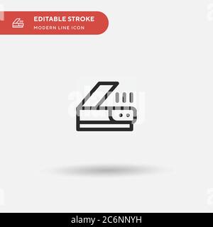 Scanner Simple vector icon. Illustration symbol design template for web mobile UI element. Perfect color modern pictogram on editable stroke. Scanner Stock Vector