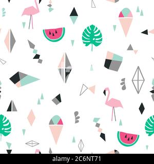 Seamless repeating pattern. Good for paper, poster, textile, greeting card design. Stock Vector