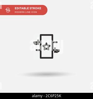 Magic Simple vector icon. Illustration symbol design template for web mobile UI element. Perfect color modern pictogram on editable stroke. Magic icon Stock Vector