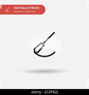 Pendulum Simple vector icon. Illustration symbol design template for web mobile UI element. Perfect color modern pictogram on editable stroke. Pendulu Stock Vector
