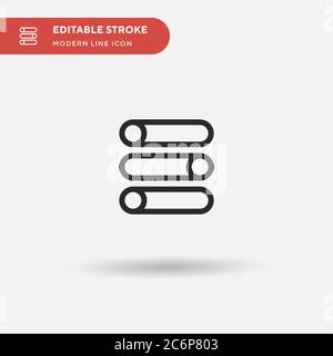 Slider Simple vector icon. Illustration symbol design template for web mobile UI element. Perfect color modern pictogram on editable stroke. Slider ic Stock Vector