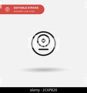 Monster Simple vector icon. Illustration symbol design template for web mobile UI element. Perfect color modern pictogram on editable stroke. Monster Stock Vector