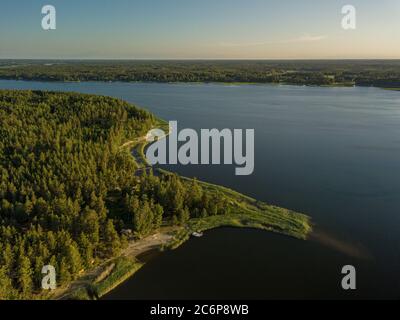 Sea and islands, Finnish sea landscape, Porvoo Photo A shot from a drone. . High quality photo Stock Photo