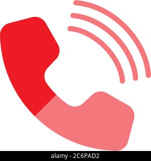 Phone call icon logo vector template Stock Vector