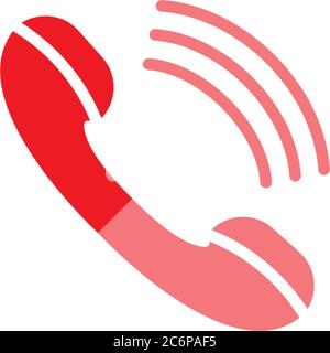 Phone call icon logo vector template Stock Vector