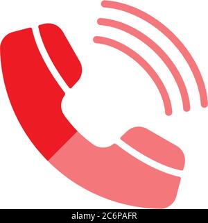 Phone call icon logo vector template Stock Vector
