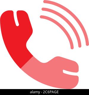 Phone call icon logo vector template Stock Vector