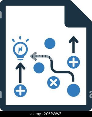 Business marketing plan, planning, strategy icon. Beautiful, meticulously designed icon. Well organized and editable Vector for any uses. Stock Vector
