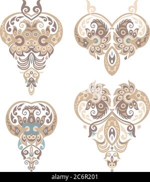 Vector ornamental nature vintage design elements Stock Vector Image ...