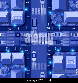 Ultraviolet building map top view city electric Stock Vector
