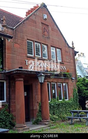 The Rams Head Inn, Church Lane,Grappenhall Village,Warrington,Cheshire,England, UK, WA4 3EP Stock Photo