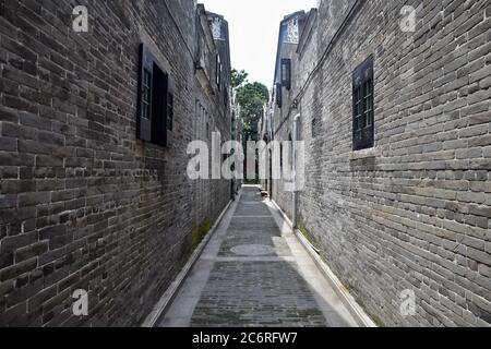 Julong ancient village in Foshan in Guangdong province in China was built in 1897. Its architectural style has a strong Lingnan characteristics. Stock Photo