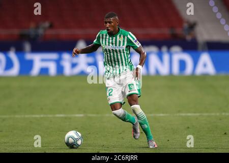 Madrid, Spain. 11th July, 2020. Emerson (Betis) Football/Soccer : Spanish 'La Liga Santander' match between Club Atletico de Madrid 1-0 Real Betis Balompie at the Estadio Wanda Metropolitano in Madrid, Spain . Credit: Mutsu Kawamori/AFLO/Alamy Live News Stock Photo