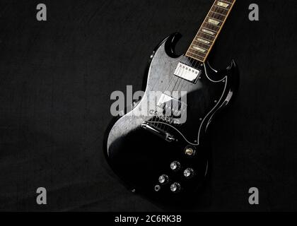 Gibson SG Standard electric guitar. Stock Photo