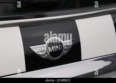 Bordeaux , Aquitaine / France - 07 10 2020 : mini details in car interior  design of mini Cooper Stock Photo - Alamy