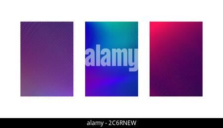 Minimal cover design of brochure or poster. Set line of abstract minimalist backgrounds Stock Vector