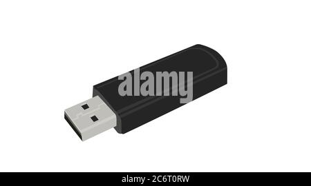 Vector Isolated Flat USB device icon or illustration Stock Vector