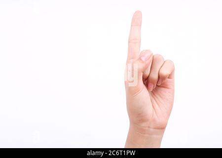 Pointing the finger of God Stock Photo - Alamy