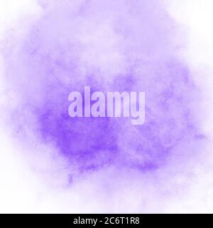 Violet lilac watercolor stain hand drawn. Beautiful abstract background, blotch stain on a white background. Backdrop wallpaper watercolor stains with Stock Photo