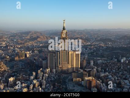 Abraj Al Bait, Saudi Arabia, Makkah Royal Clock Tower Stock Photo