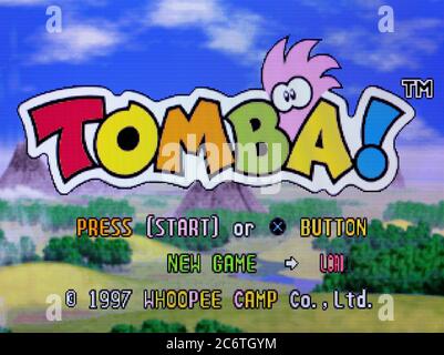 Tomba! - Sony Playstation 1 PS1 PSX - Editorial use only Stock Photo