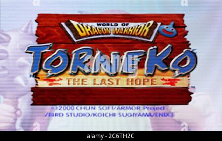 Torneko The Last Hope - Sony Playstation 1 PS1 PSX - Editorial use