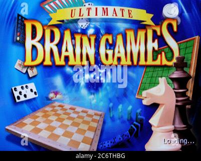 Ultimate Brain Games - Sony Playstation 1 PS1 PSX - Editorial use only Stock Photo
