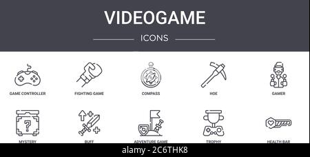 Fancy vikings game concept detailed line icons set in modern line icon  style concept for ui, ux, web, app design Stock Vector Image & Art - Alamy