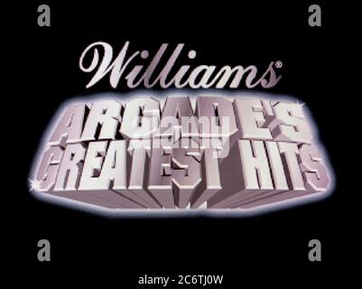 Williams Arcade Greatest Hits - Sony Playstation 1 PS1 PSX - Editorial use only Stock Photo