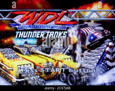 WDL Thunder Tanks - Sony Playstation 1 PS1 PSX - Editorial use only Stock Photo