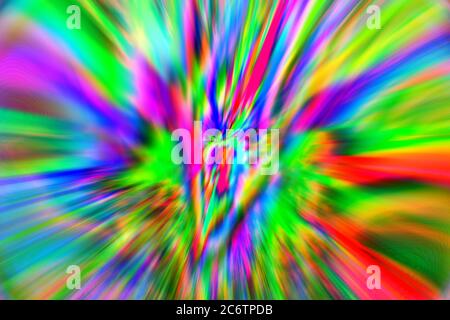 Bright light abstract design, glowing colors, defocus effect. Blank space to write. Overlay, blending mode, compositing. Color gradient. Spectrum ligh Stock Photo