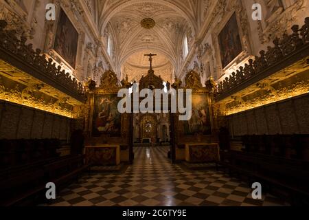 Interiors of the Monastery of Our Lady of the Assumption 'La Cartuja' Stock Photo