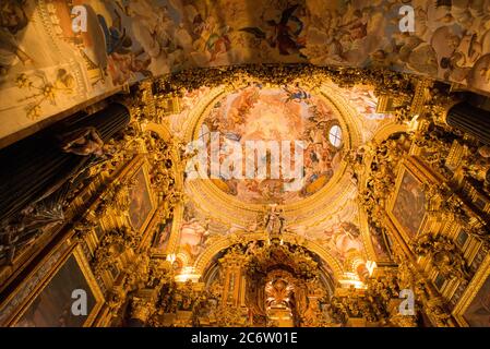 Interiors of the Monastery of Our Lady of the Assumption 'La Cartuja' Stock Photo