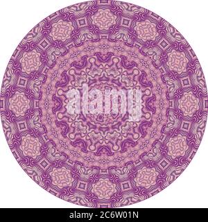 Vector ornament vintage ethnic round illustration Stock Vector