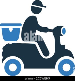 Fast Scooter Delivery Shipping Yellow Icon FREE PNG  Citypng