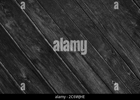 Black  gray wood plank texture surface as background Stock Photo