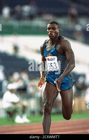 Carl Lewis (USA) competing at the 1996 US Olympic Track and Field Team ...