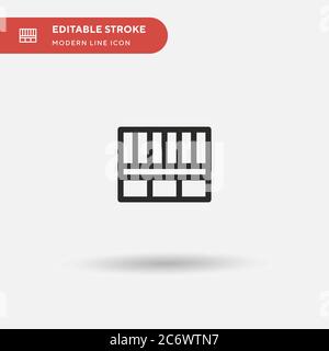Signals Simple vector icon. Illustration symbol design template for web mobile UI element. Perfect color modern pictogram on editable stroke. Signals Stock Vector