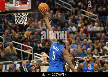 Orlando Magic center Mo Bamba poses for a photo during NBA basketball ...
