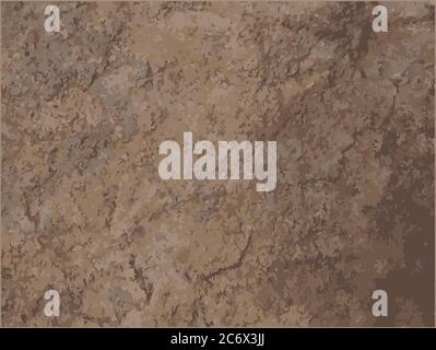 posterized brown dirt stone granite texture background Stock Vector