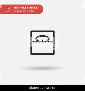 Measuring Simple vector icon. Illustration symbol design template for web mobile UI element. Perfect color modern pictogram on editable stroke. Measuring icons for your business project Stock Vector