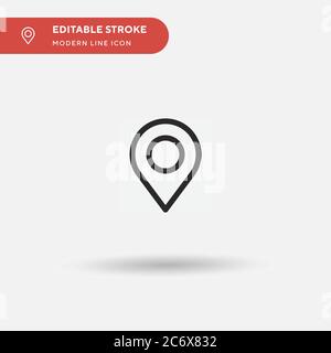 Periscope Simple vector icon. Illustration symbol design template for web mobile UI element. Perfect color modern pictogram on editable stroke. Periscope icons for your business project Stock Vector